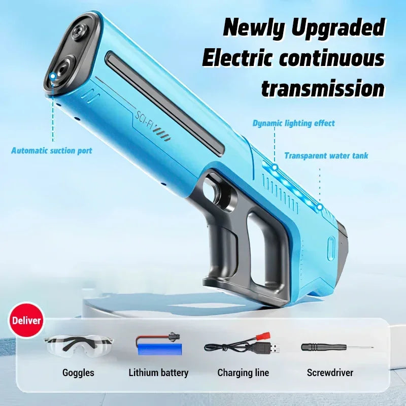 Electric Automatic Water Storage Gun Toys Portable Children Summer Beach Outdoor Fight Fantasy Spray Gun Toys Boy Kid AdultĀ Game