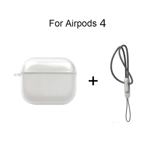 Clearance_Clear Case For AirPods Pro2 4 3 2 1 Pro Transparent Soft TPU Wirelsss Headphone Protective Cover For AirPods Pro 2 Ear