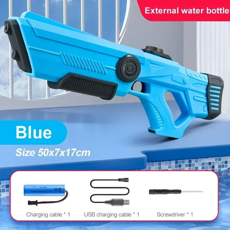 Electric Automatic Water Storage Gun Toys Portable Children Summer Beach Outdoor Fight Fantasy Spray Gun Toys Boy Kid AdultĀ Game