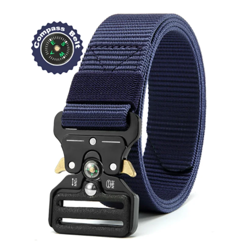 New Men's Tactical Nylon Multi-function Belt Retro Outdoor Adventure Belt Fashion Men's Waist Accessories Wholesale