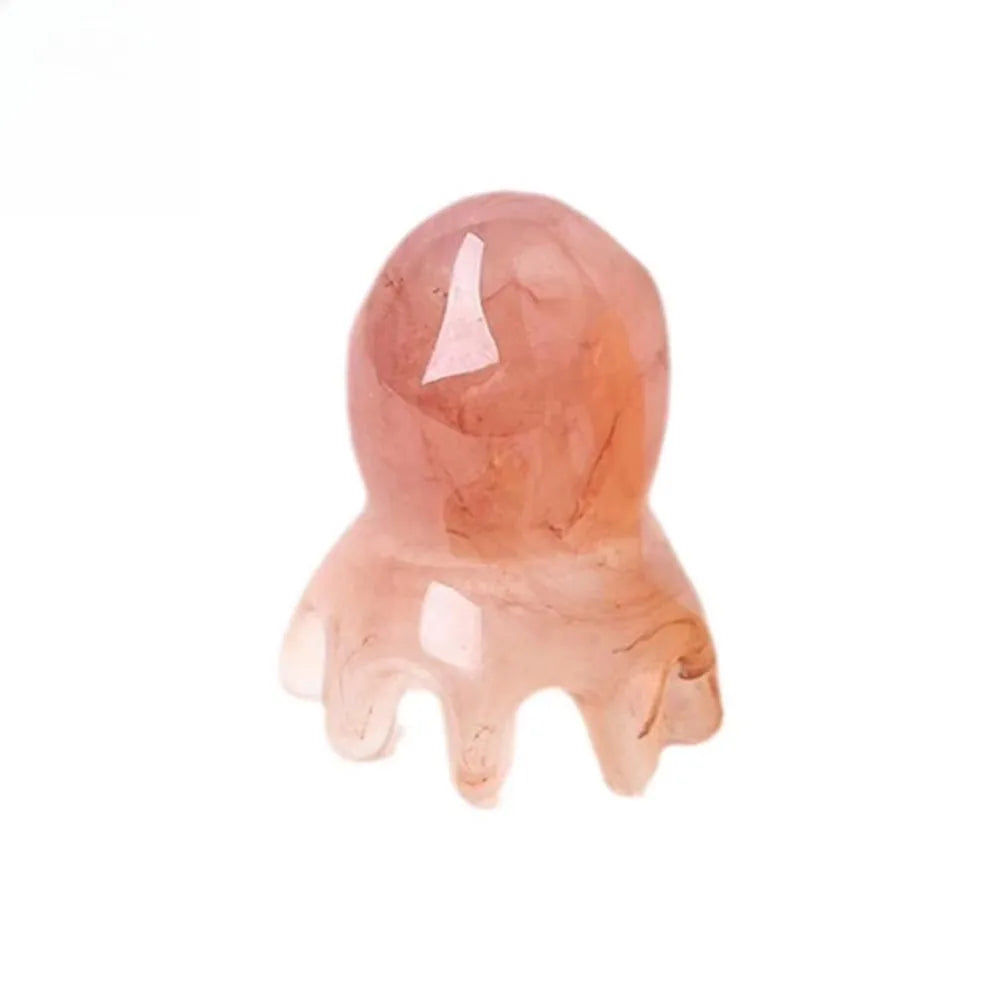 Resin Octopus Comb Cute Head Massager Hair Care Meridian Scraping Scalp Massage Acupuncture SPA Gua Sha Health Massage Tool