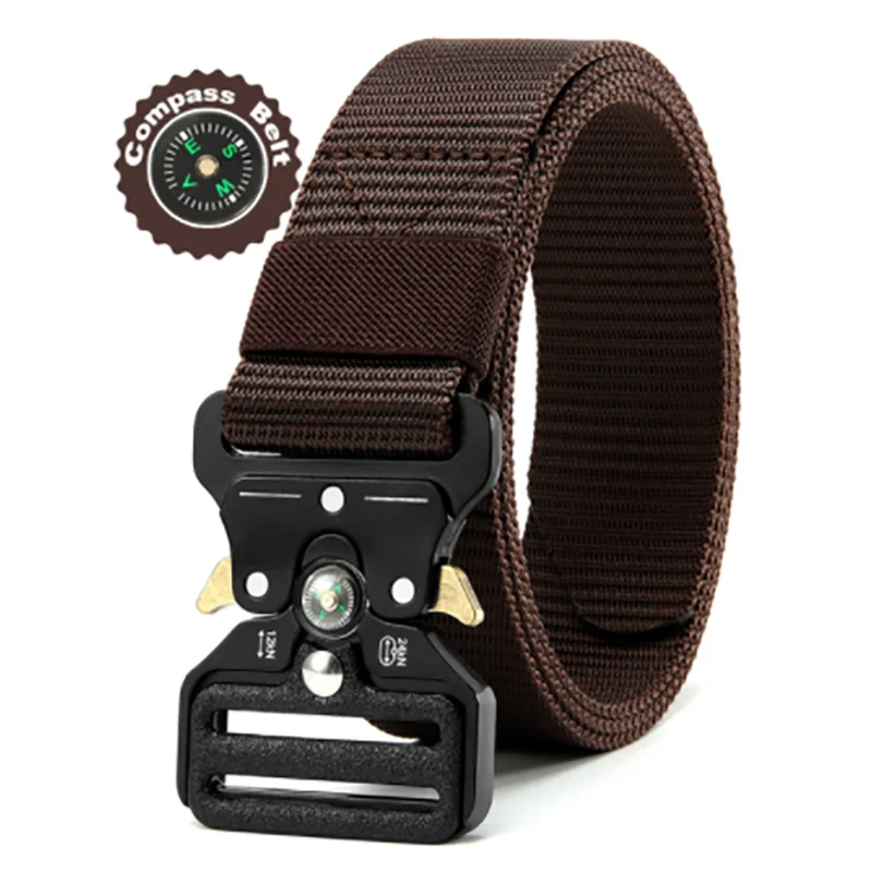 New Men's Tactical Nylon Multi-function Belt Retro Outdoor Adventure Belt Fashion Men's Waist Accessories Wholesale