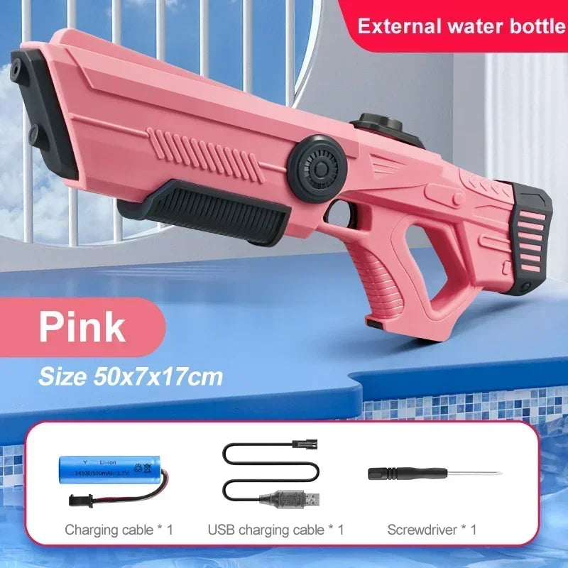 Electric Automatic Water Storage Gun Toys Portable Children Summer Beach Outdoor Fight Fantasy Spray Gun Toys Boy Kid AdultĀ Game