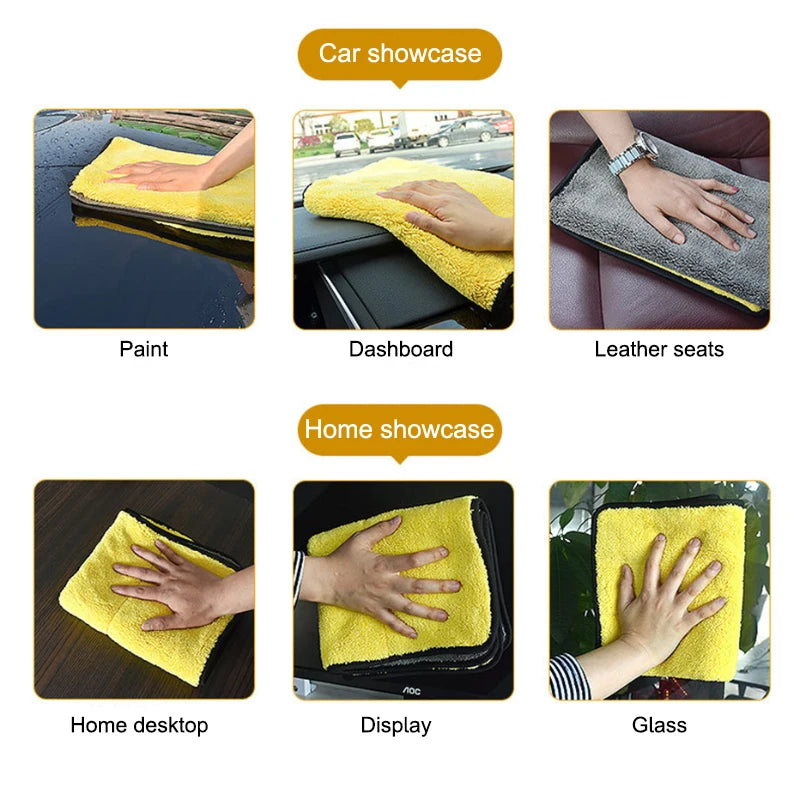 SEAMETAL Premium Microfiber Car Wash Towel – High-End Absorbent Drying & Detailing Cleaning Cloth for Vehicles