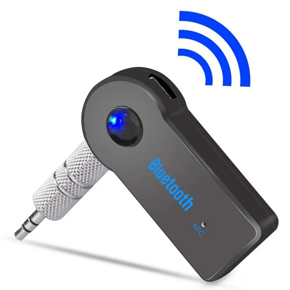 2-in-1 Wireless Bluetooth 5.0 Receiver Adapter β 3.5mm AUX Jack for Car, Music, Headphones & Hands-Free Calling