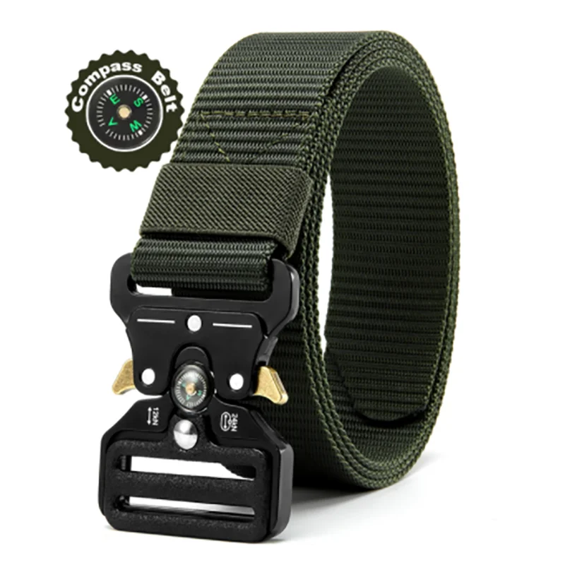 New Men's Tactical Nylon Multi-function Belt Retro Outdoor Adventure Belt Fashion Men's Waist Accessories Wholesale
