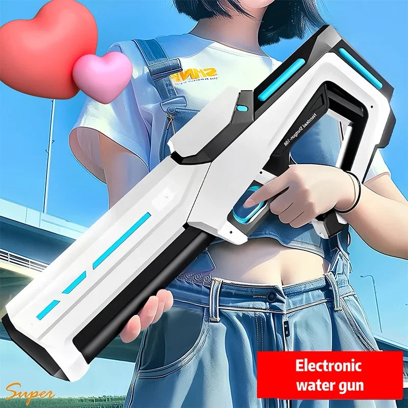Electric Automatic Water Storage Gun Toys Portable Children Summer Beach Outdoor Fight Fantasy Spray Gun Toys Boy Kid AdultĀ Game
