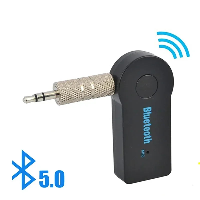 2-in-1 Wireless Bluetooth 5.0 Receiver Adapter β 3.5mm AUX Jack for Car, Music, Headphones & Hands-Free Calling