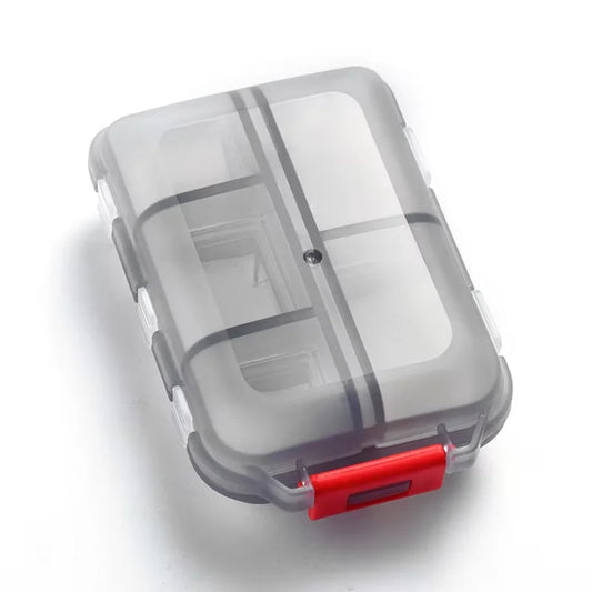 Portable Colorful 3 Spaces Medicine Case Health Care Container Case Pill Box Splitters Travel Pill Box Tiny Box Easy to Carry