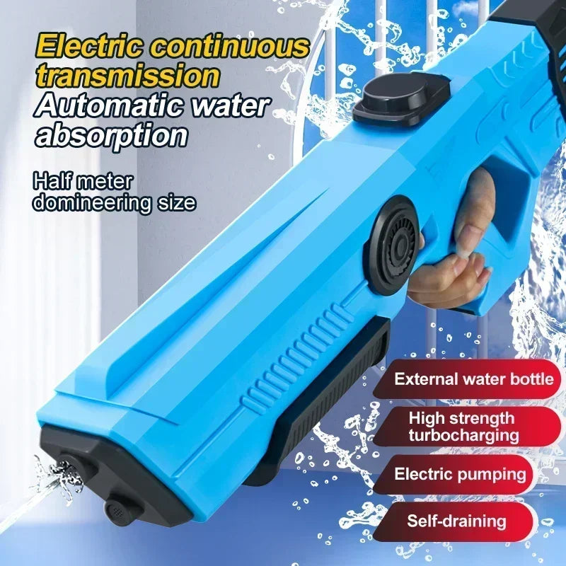 Electric Automatic Water Storage Gun Toys Portable Children Summer Beach Outdoor Fight Fantasy Spray Gun Toys Boy Kid AdultĀ Game