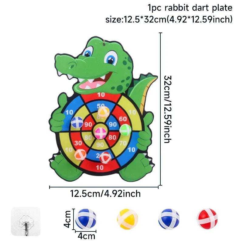 Educational Games Dart Board Kids Toy Stickey Ball Dart Indoor Sports Child Montessori Games for Children Gifts baby toys