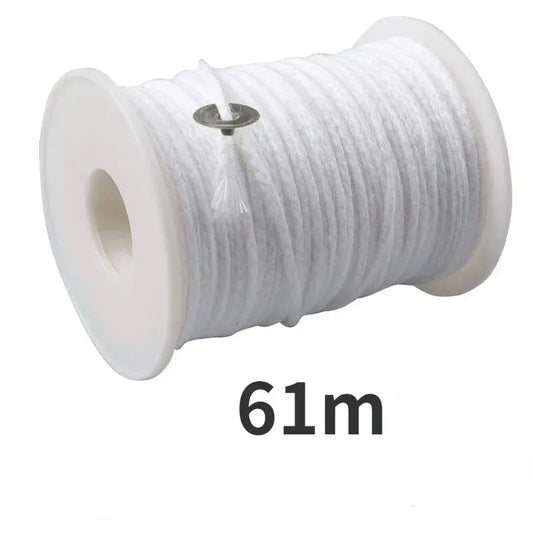 100Pcs Candle Holder 61m Cotton Candle Wick Smokeless Aromatherapy Cylindrical Candle Thread Candle Making Kit DIY Candle Maker