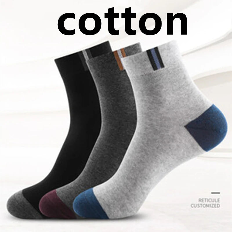 5pairs Men's Fashion Sports Socks, Striped Cotton Sweat Absorption Breathable Comfortable Ankle Socks