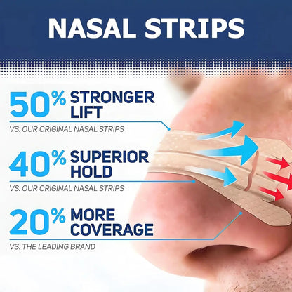 10/50/100pcs Breathing Nasal Strips Right Way Stop Snoring Anti Snoring Strips Easier Better Breathe Health Care Sleeping Well