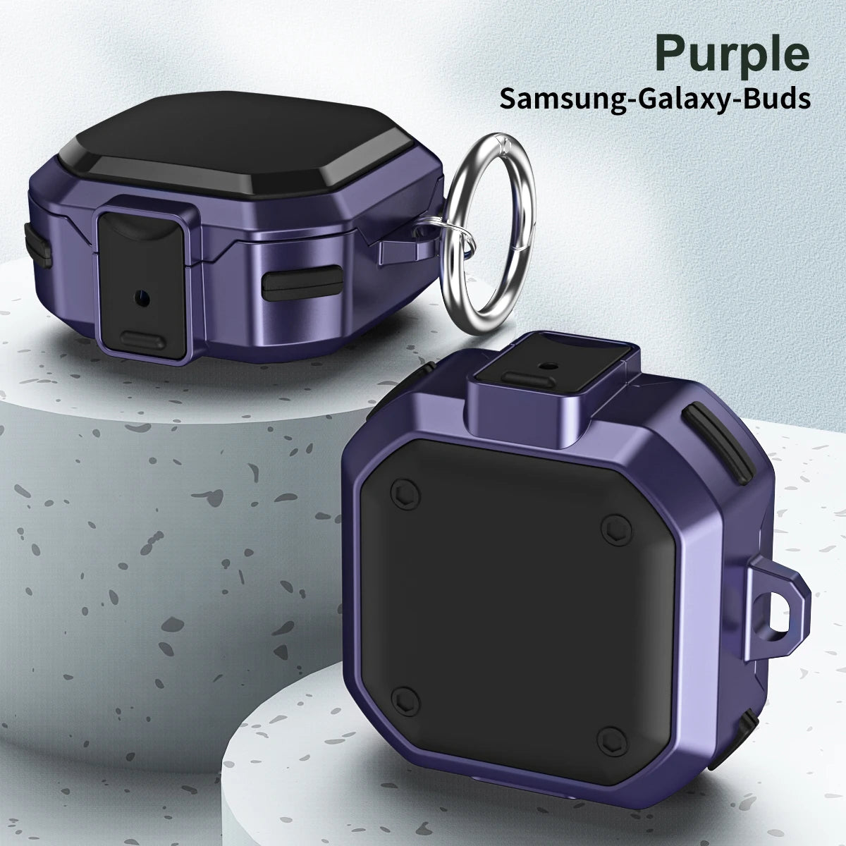 Clearance_Mechanical Switch Protective Case Cover For Samsung Galaxy Buds 2 Live Pro / Pro 2 Earphone Lock Protective Sheath wit