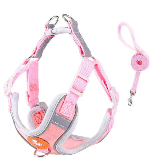 Reflective No Pull Adjustable Dog Harness Classic Solid Sustainable Straps Nylon Pet Dog Harness with Reflective Logo,for Walk