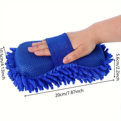 Car Cleaning Sponge Car Wash Care Washing Brush Pad Cleaning Tool Microfiber Polishing Dusting Scratch-free Washing Cars Floors