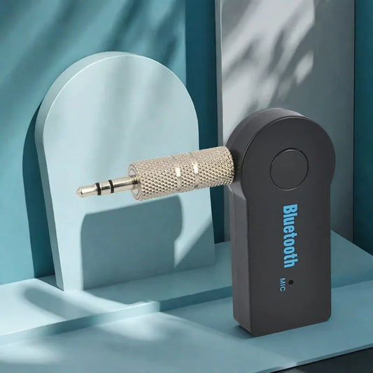 2-in-1 Wireless Bluetooth 5.0 Receiver Adapter – 3.5mm AUX Jack for Car, Music, Headphones & Hands-Free Calling