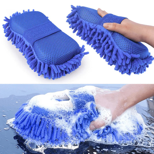 Car Cleaning Sponge Car Wash Care Washing Brush Pad Cleaning Tool Microfiber Polishing Dusting Scratch-free Washing Cars Floors