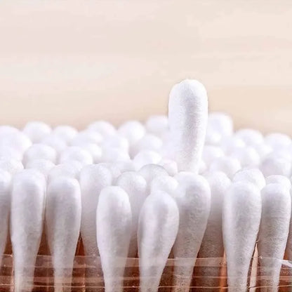 100pcs/Pack Baby Disposable Cotton Swabs 5 Packs Double-ended Cotton Swabs Ear Nose Cleaning Sticks Healthy Cleaning Tools